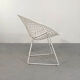 White Diamond armchair by Harry Bertoia 1st edition for Knoll, 1990