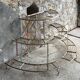 Metal half-moon plant holder 20th century