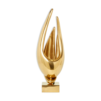 Lampe Michel Armand bronze doré 1970