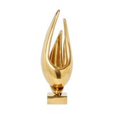 Lamp Michel Armand gilded bronze 1970