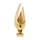 Lamp Michel Armand gilded bronze 1970