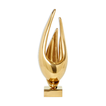 Lamp Michel Armand gilded bronze 1970