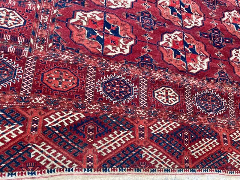 Ancient carpet Bukhara tekke 234x310