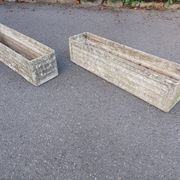 Pair of planters, eternit fiber cement concrete, 50's