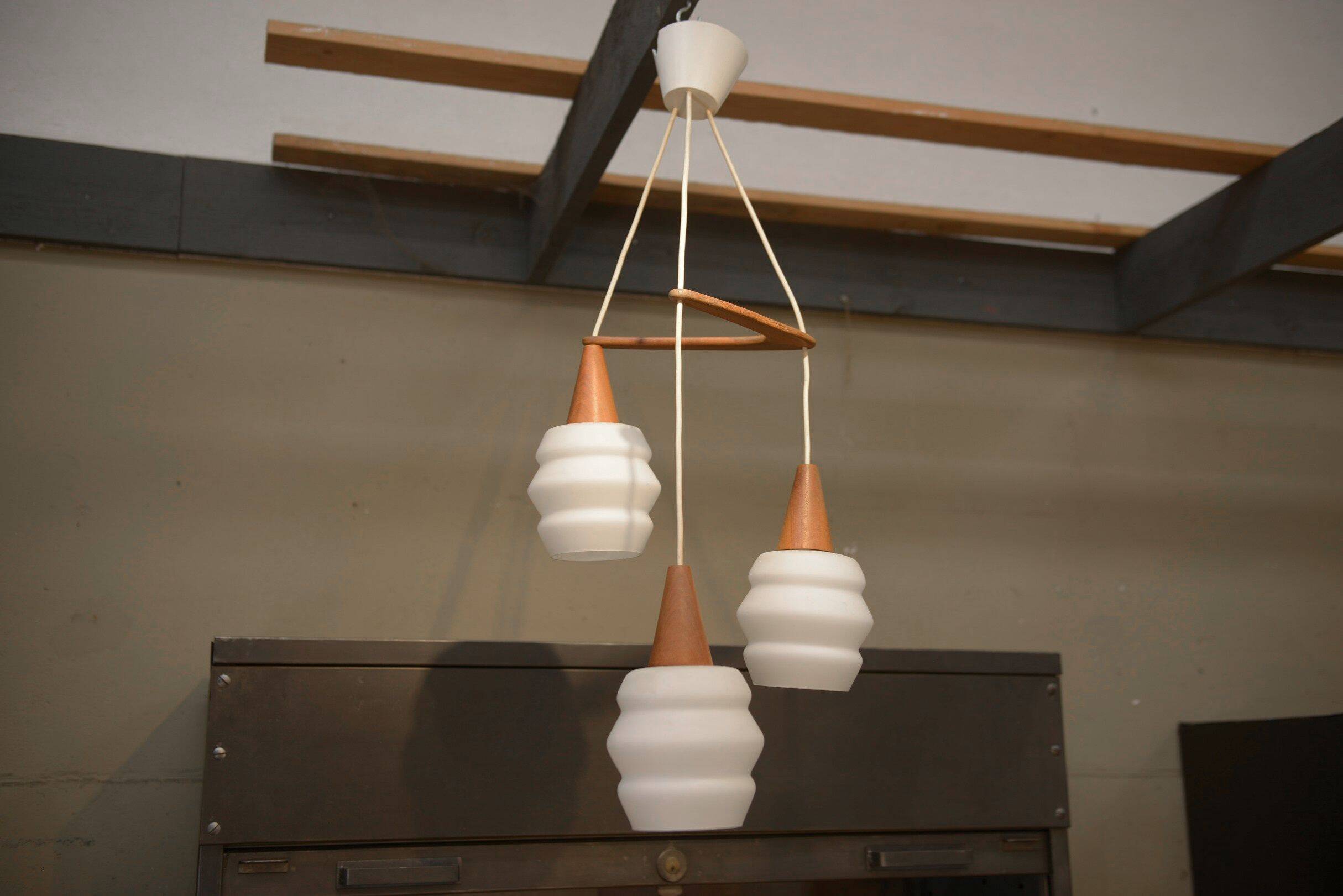 Boomerang chandelier by Louis KALFF for PHILIPS 1950's