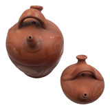 Two terracotta gargoyles