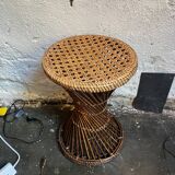 Wicker tam-tam style stool