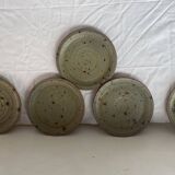 5 vintage plates, beautifully made, branded on the back