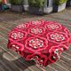 Vintage printed fabric tablecloth 137x130cm