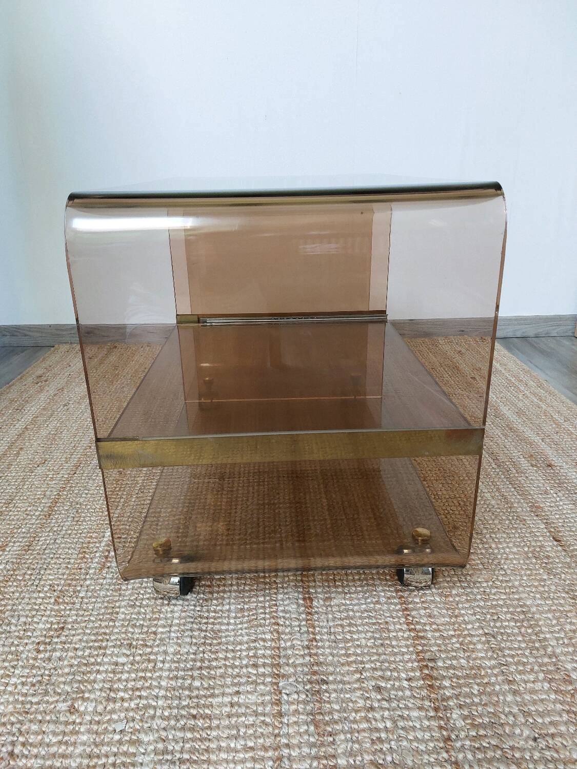 Table Michel Dumas plexiglas 1970