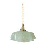 Pastel green Clichy glass pendant lamp
