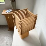 Constructivist wooden table lamp