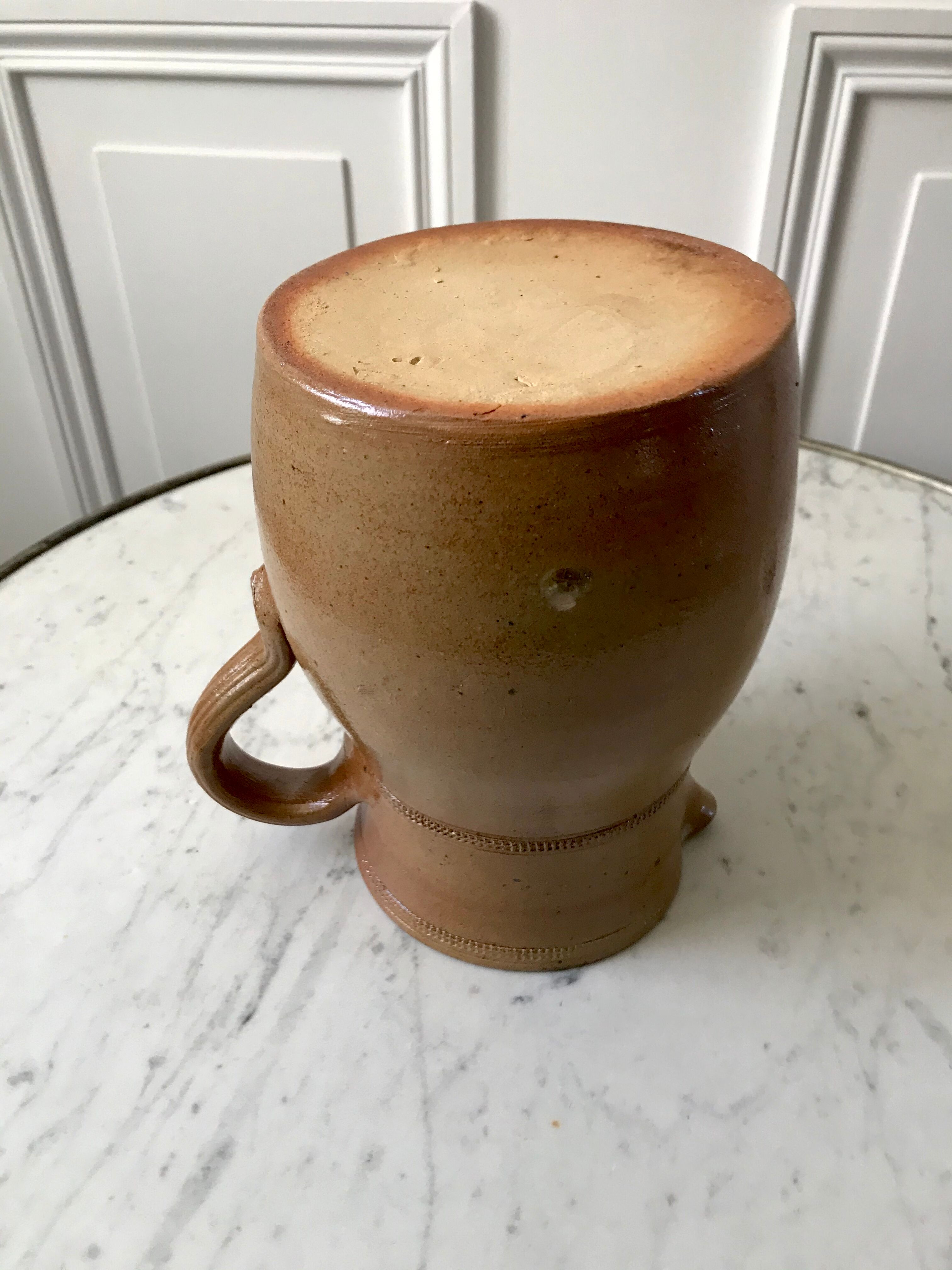 Pitcher in glazed stoneware 70s
