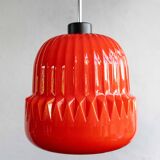 Vintage Czechoslovak Glass Hanging Lamp By Osvětlovací Sklo, 1970s