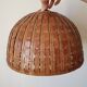 Ball wicker and rattan hanging lamp