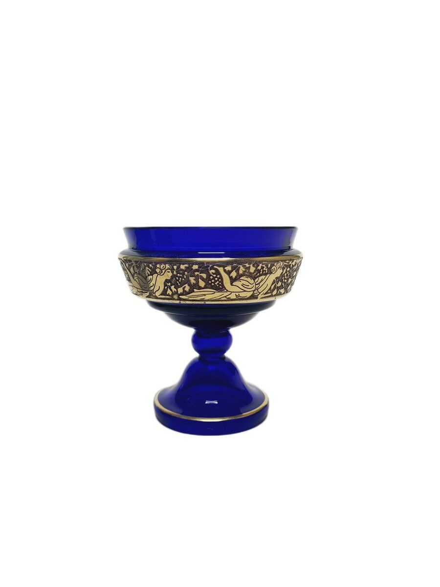 Czechoslovakian Art Deco bowl from Moser, 1930s