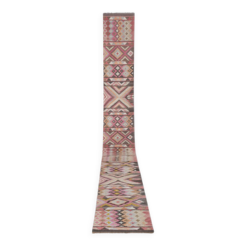 Tapis de couloir turc vintage
