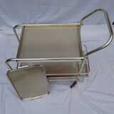 Chrome metal rolling bar 1970
