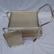 Chrome metal rolling bar 1970