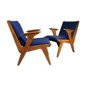 Paire de chaises longues par Wim
