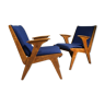 Pair of lounge chairs by Wim Van Gelderen for Spectrum, 1950s