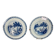 Paire de plats en faïence de Delft, XVIIIème siècle