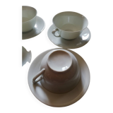 4 fine porcelain tea cups and saucers