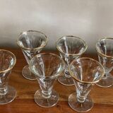 6 bistro glasses