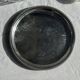Vintage circular plate with pearl stripe D27