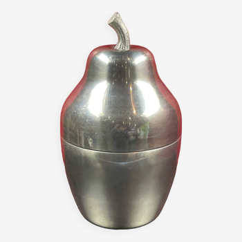 grand Bac à glaçons / Seau à glace, Poire en aluminium, Années 70 Vintage italy