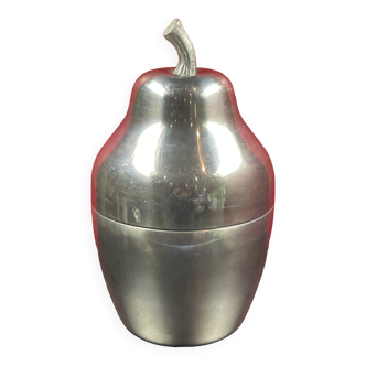 grand Bac à glaçons / Seau à glace, Poire en aluminium, Années 70 Vintage italy