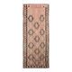 Turkish Vintage Kilim Rug: Shades Of Red Brown Handmade Wool Rug 160x417Cm