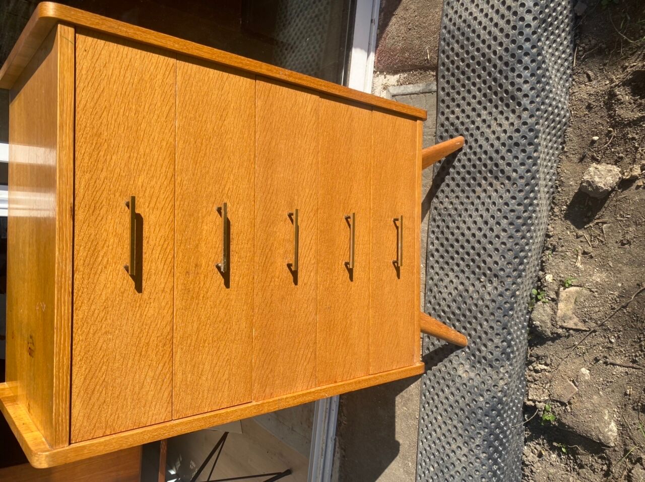 Vintage compass foot dresser