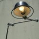 Vintage floor lamp jielde double graphite 6 arms of Jean Louis Domecq France 1960