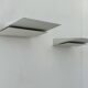 Pair of vintage wall lights, cast aluminum, France 1970