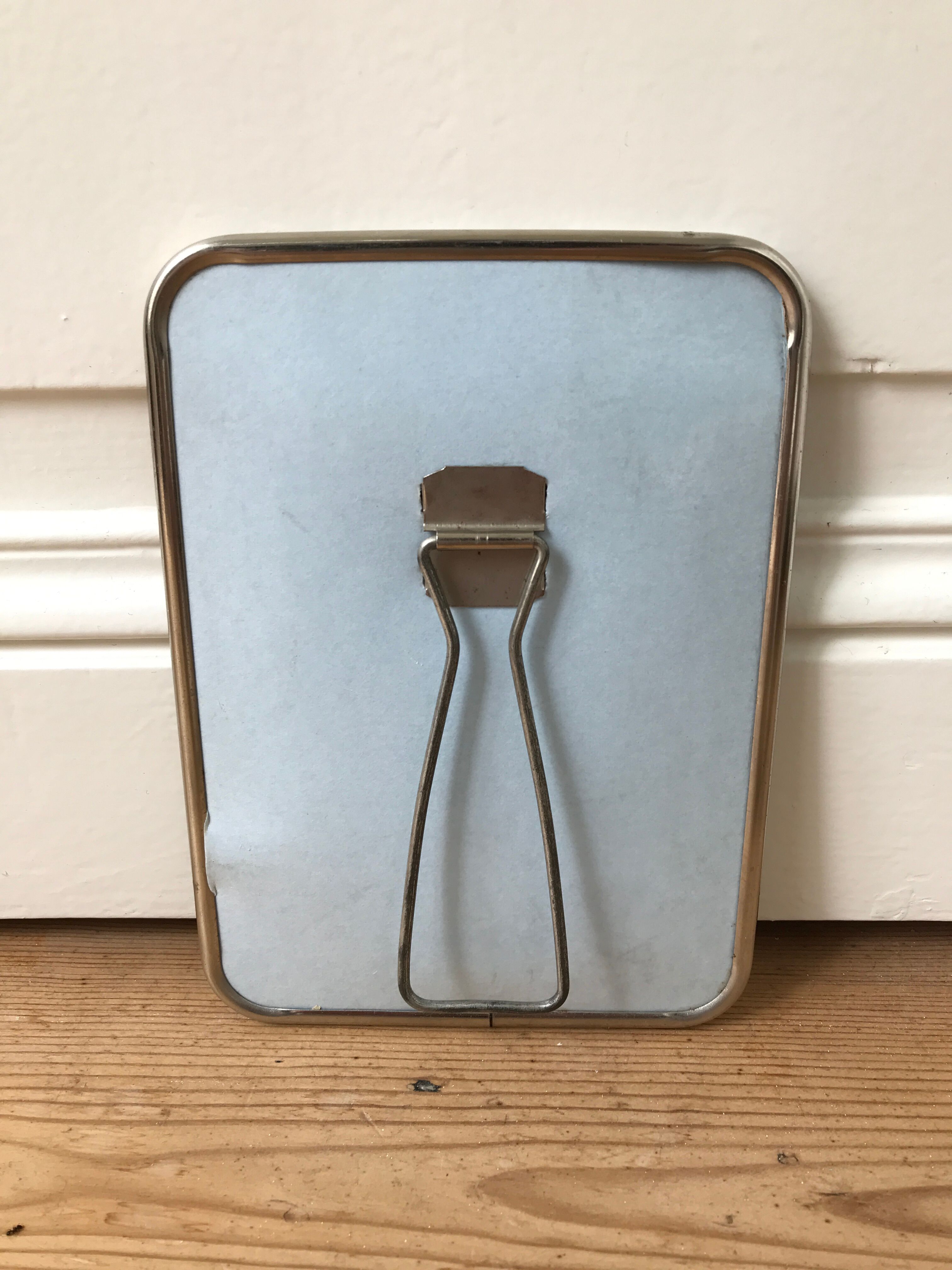 Miroir de barbier à poser ou à accrocher années 50-60 13x18cm