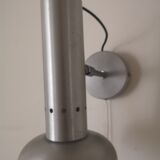 Wall lamp in brushed metal, design 1970