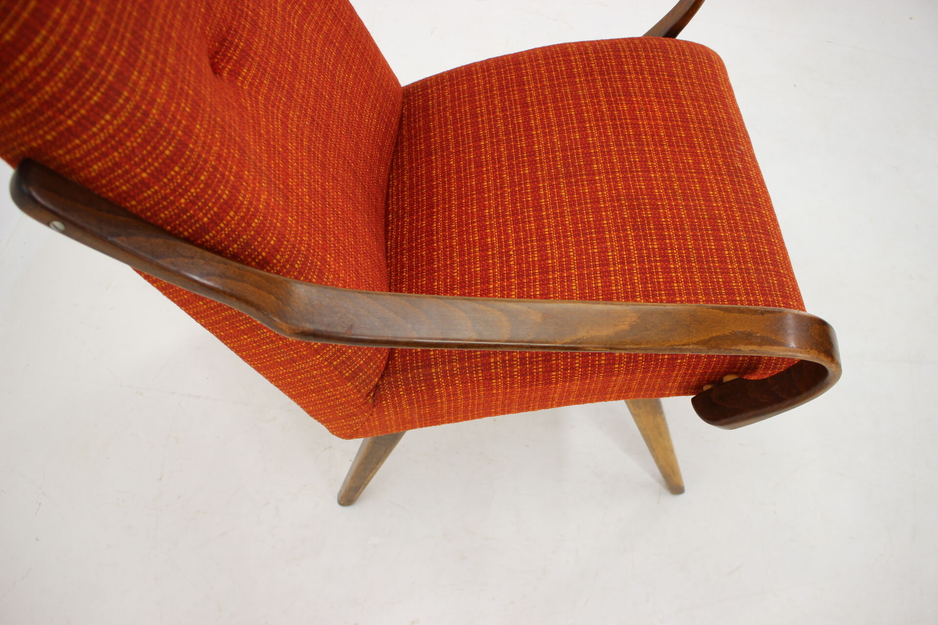 1960s Beech Armchair, Czechoslovakia