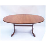 Scandinavian vintage dining or meeting table, a butterfly extension cord