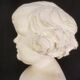 Old plaster bust - The gracious child