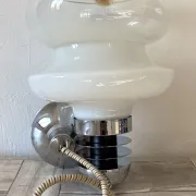 Très grande suspension vintage italienne Space Age