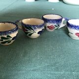 4 cups in Breton ceramic.