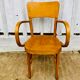 Baumann armchair curved wood armrests