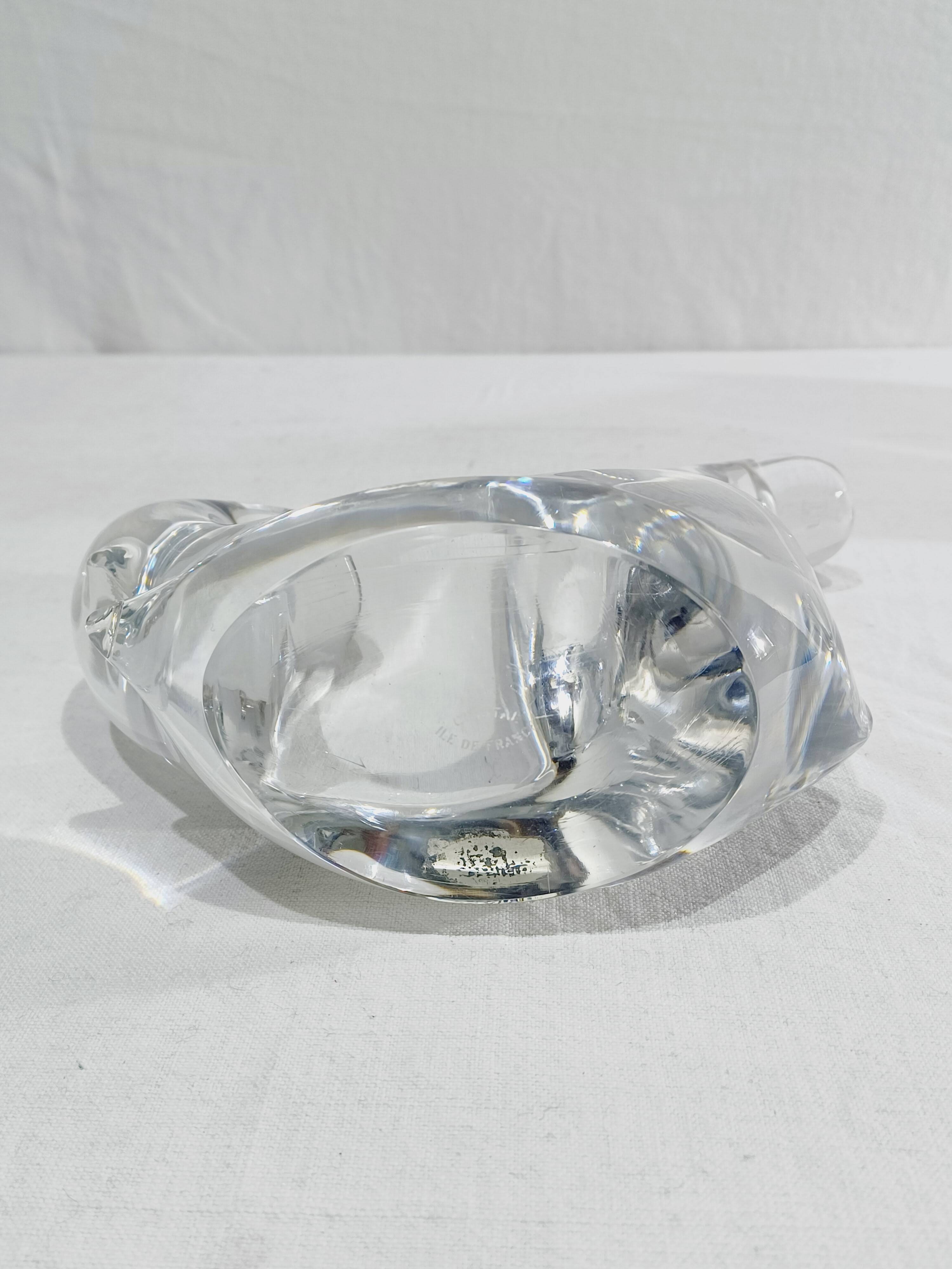 Pair of crystal candlesticks