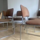 Pair of tubular chairs