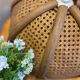 Vintage rattan pendant lamp