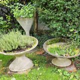 3 diabolo planters including one by Anton Bee vintage design