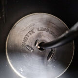 Pair of honeycomb smoked glass pendants, Glasshütte Limburg, 1970