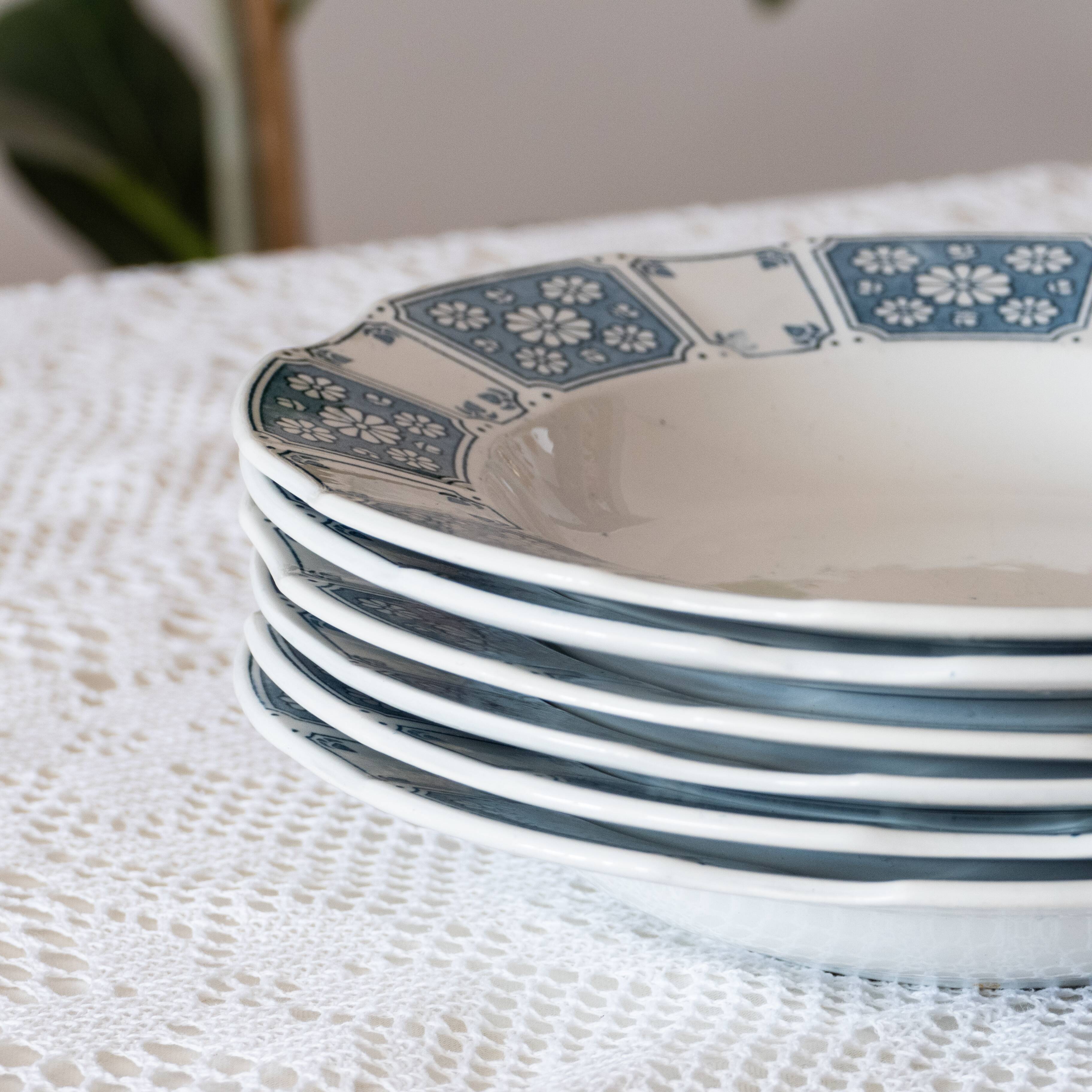 6 grandes assiettes Villeroy & Boch Herman Terre de fer