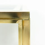 House Iiwans pair of pieces of sofa in gilded brass, 1970s